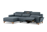 GAGE FABRIC - 3 Seater Sofa with Electric Recliner & LHF Chaise GAGE FABRIC