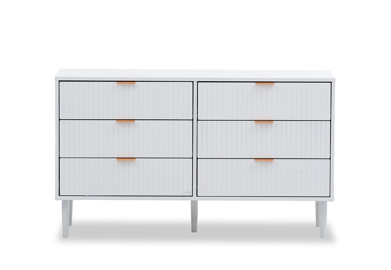 HENSLEY - White 6 Drawer Dresser HENSLEY