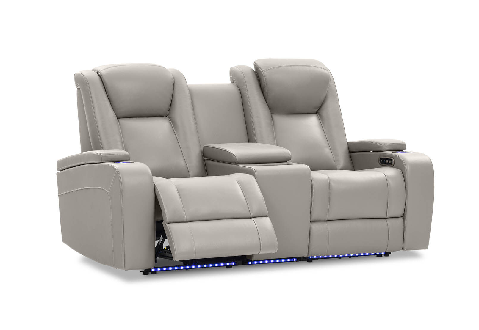 SENTINAL MK2 LEATHER - 2 Seater with 2 Electric Recliners and Console SENTINAL MK2 LEATHER