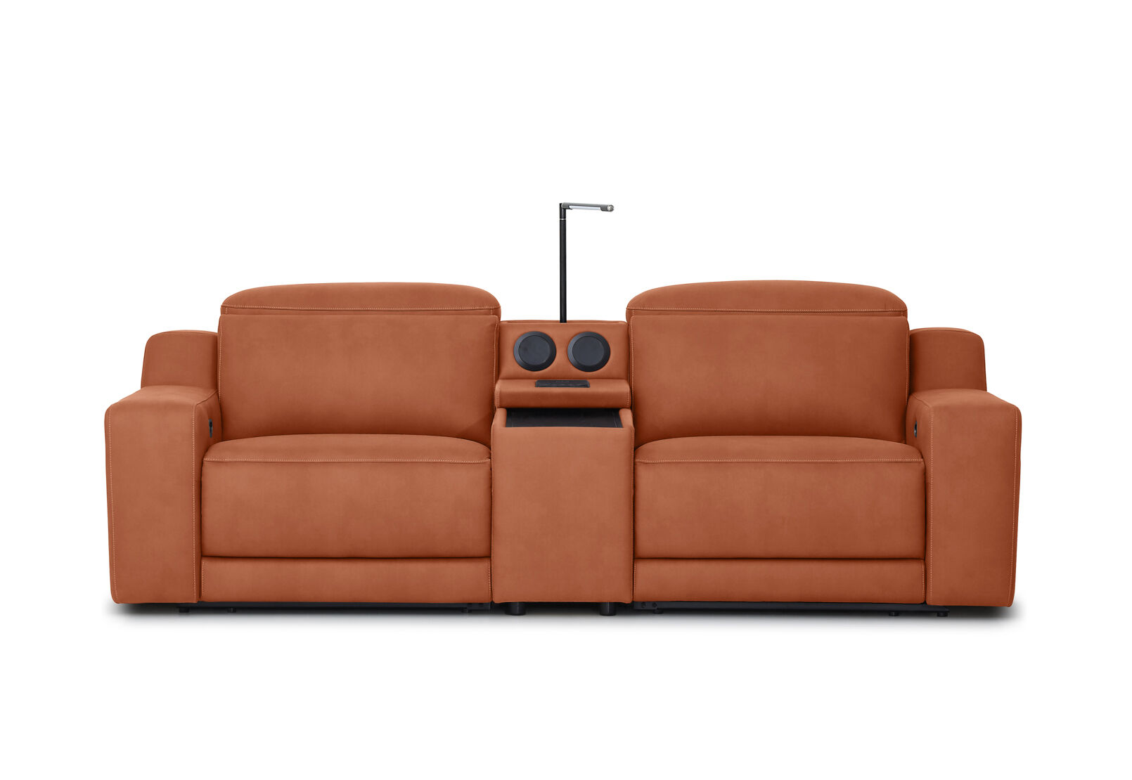 VANTRO FABRIC - 2 Seater Sofa with Inbuilt Electric Recliners and Speaker Console VANTRO FABRIC
