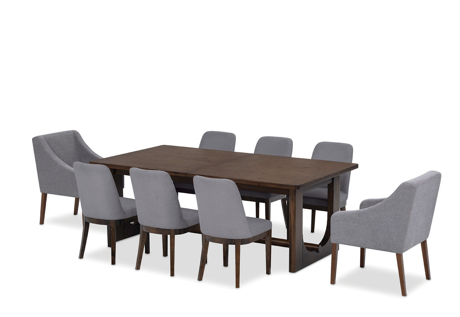 NICCOLO - 9 Piece Extension Dining Suite with 2 Volante and 6 Santino Dining Chairs NICCOLO