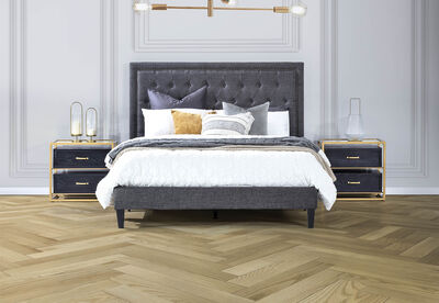 ARNOLD - Dark Grey Queen Bed