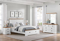 CHARLSBOURG - 4 Piece Queen Bed Dresser Suite CHARLSBOURG