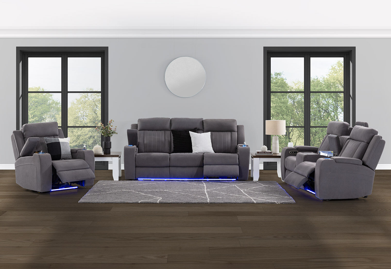 MID GREY HERCULES Electric Recliner