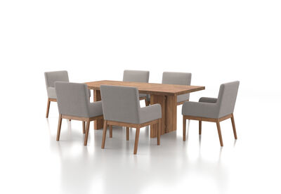 ROMULUS - 7 Piece Dining Suite with Lazarus Dining Chairs
