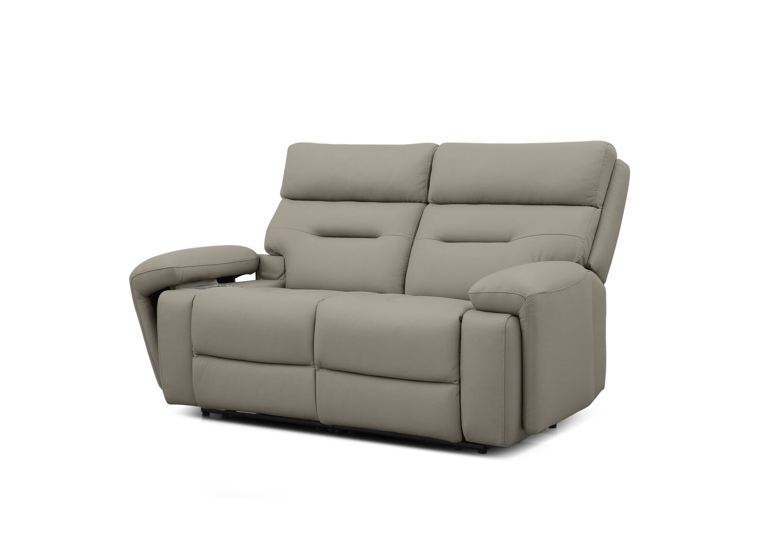 HOLLYWOOD LEATHER - Media 2 Seater with Electric Recliners HOLLYWOOD LEATHER