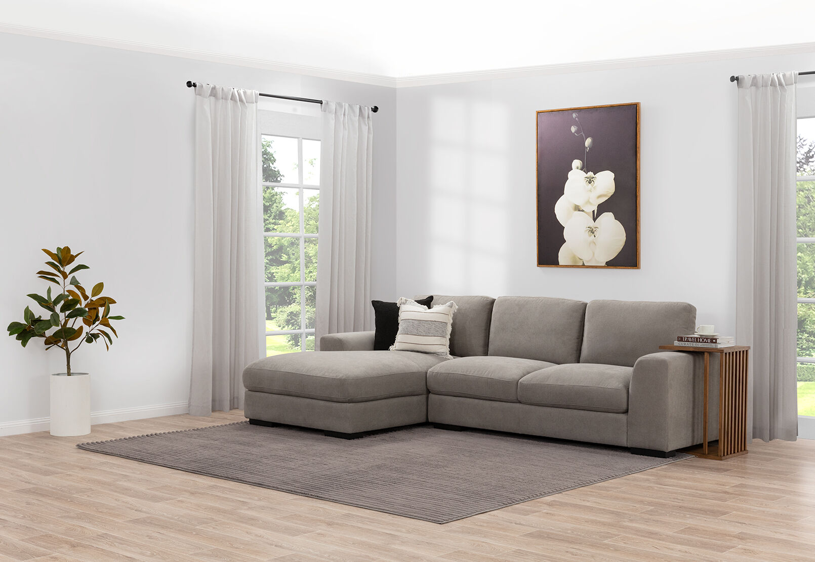 JOSEPHINE FABRIC - 3 Seater LHF Chaise JOSEPHINE FABRIC