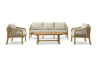 KUSUMA - 4 Piece Outdoor Lounge Setting KUSUMA