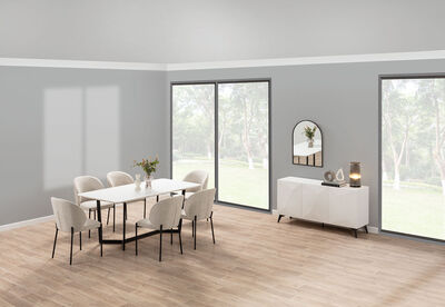PREEDA - 7 Piece Suite with Fidel Dining Chairs.