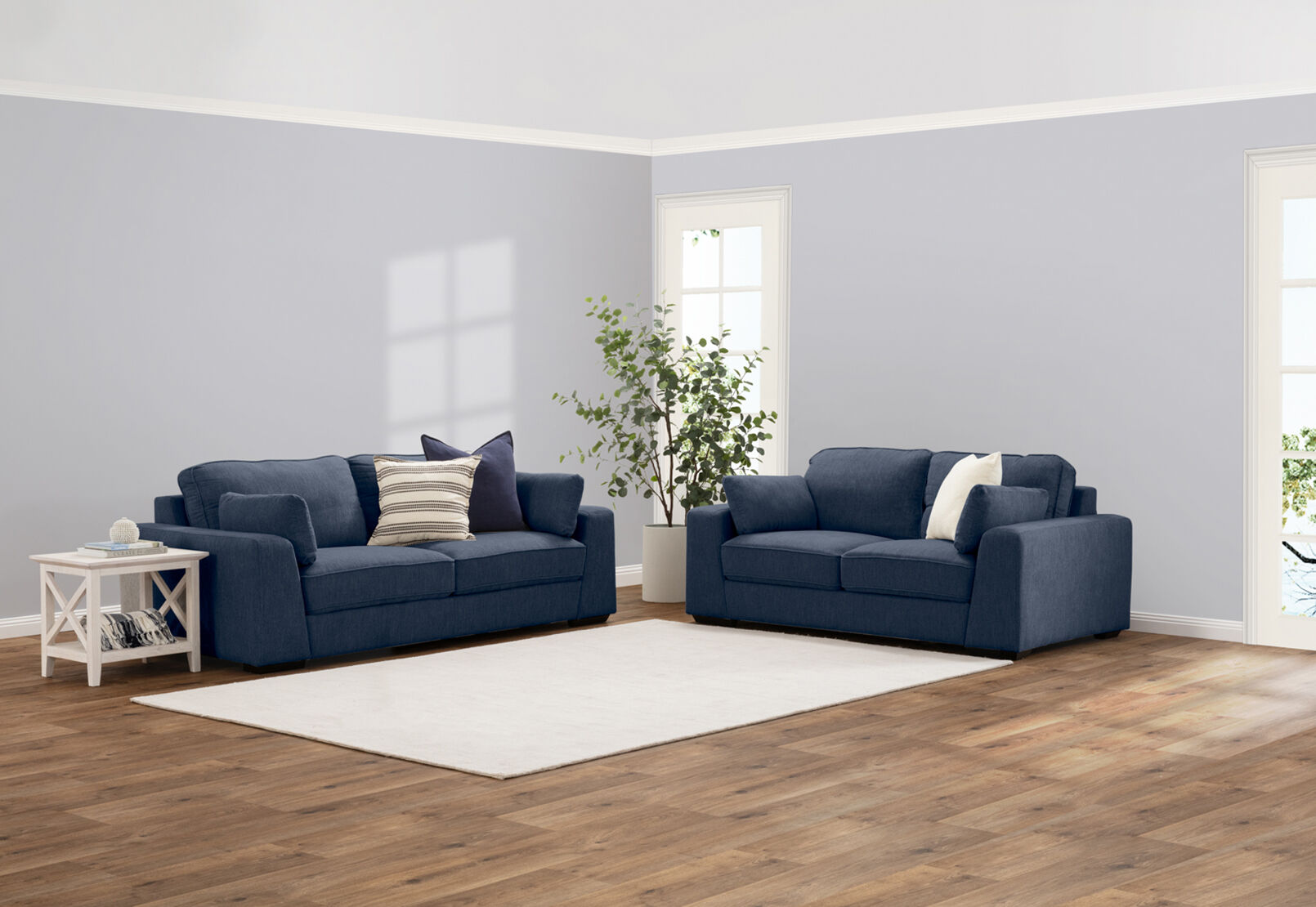 CIARA - Fabric Sofa Pair. CIARA