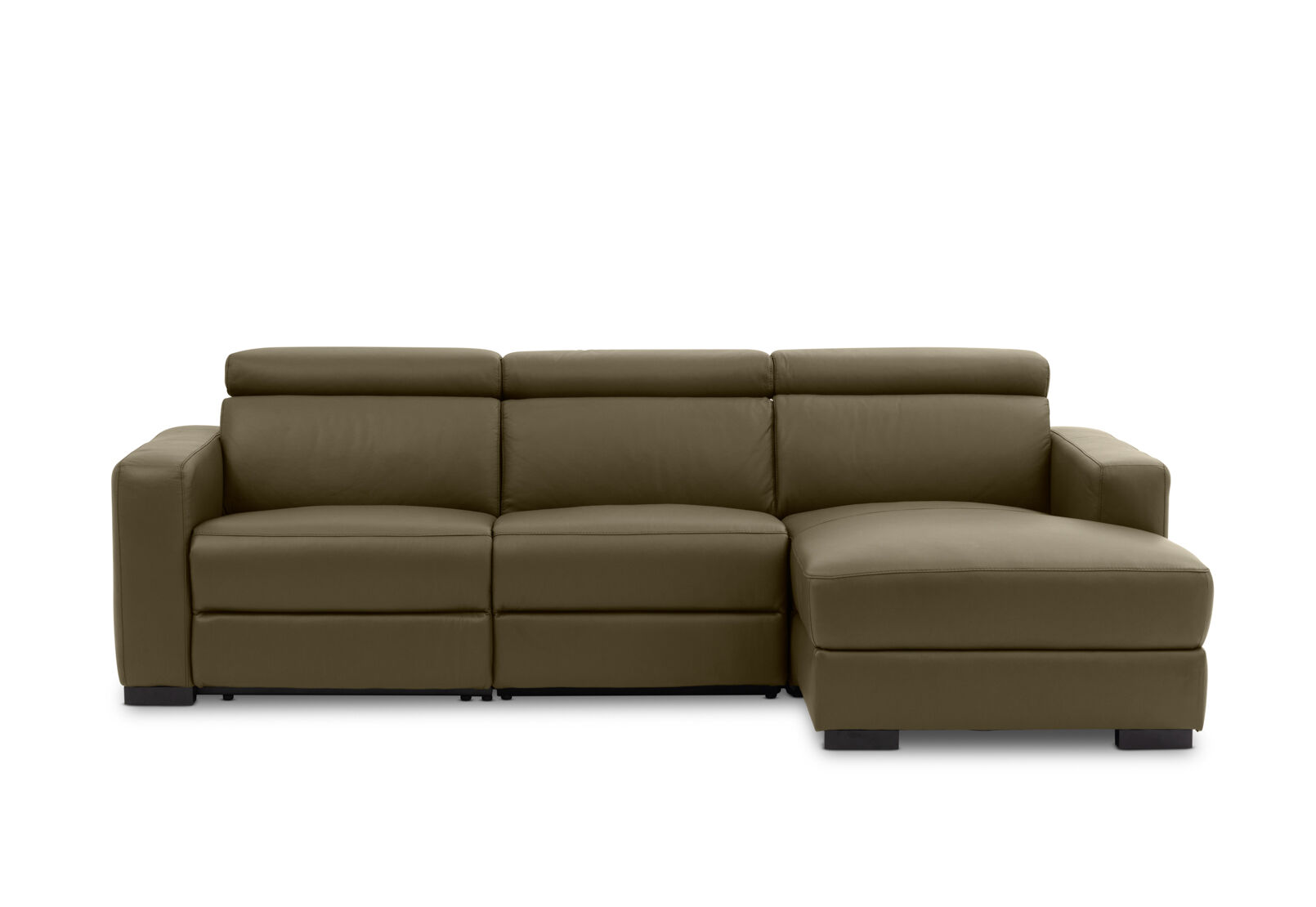 DAMIAN LEATHER - 3 Seater Sofa with RHF Chaise DAMIAN LEATHER