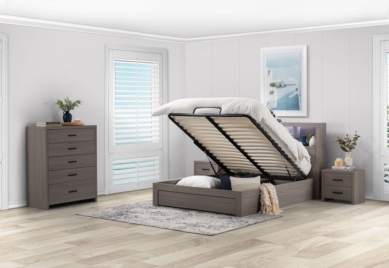 GEOVANA - Queen Lift Bed GEOVANA