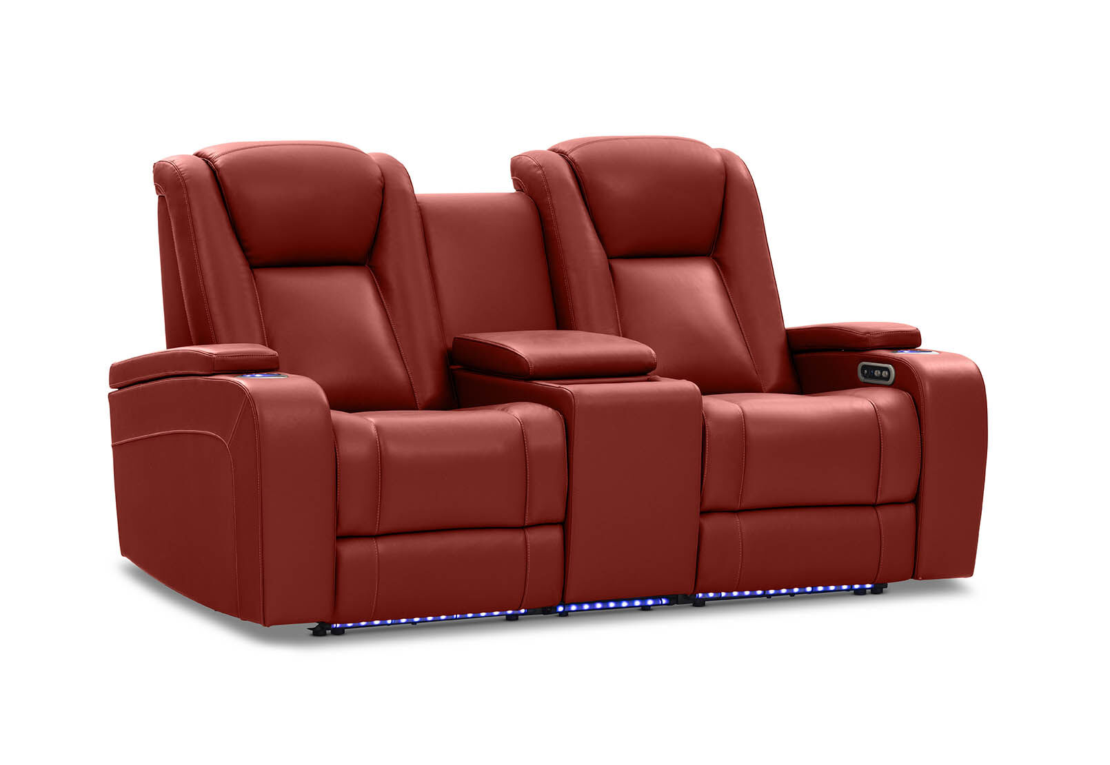 SENTINAL MK2 LEATHER - 2 Seater with 2 Electric Recliners and Console SENTINAL MK2 LEATHER