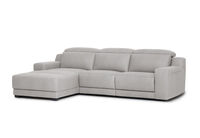 VANTRO FABRIC - 3 Seater LHF Chaise with inbuilt Electric Recliner VANTRO FABRIC