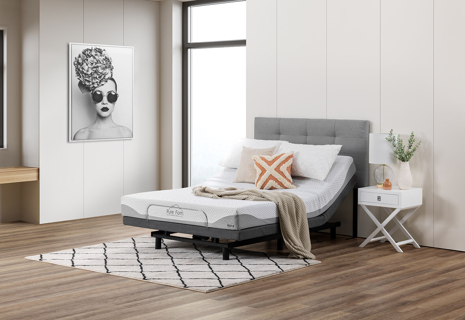 PURE FORM HERA - King Single Motion Bed Package PURE FORM HERA
