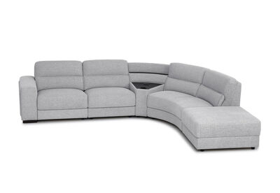 ELISEO FABRIC - 4 Seater Corner RHF Chaise with Console