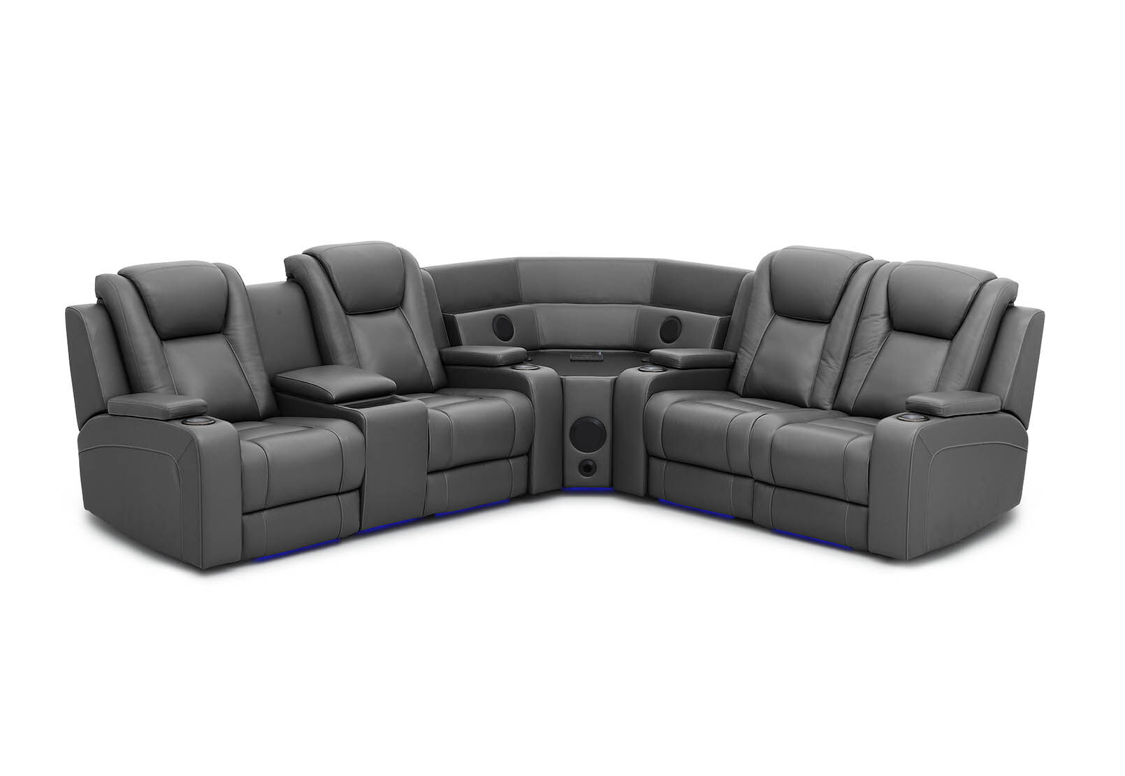 SENTINAL MK2 LEATHER - 4 Piece Corner with LHF Console SENTINAL MK2 LEATHER