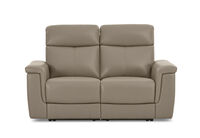 SERGIO LEATHER - 2 Seater with Electric Recliners SERGIO LEATHER