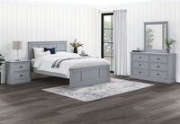 CHRYSTELLE - 4 Piece Double Dresser Bedroom Suite. CHRYSTELLE