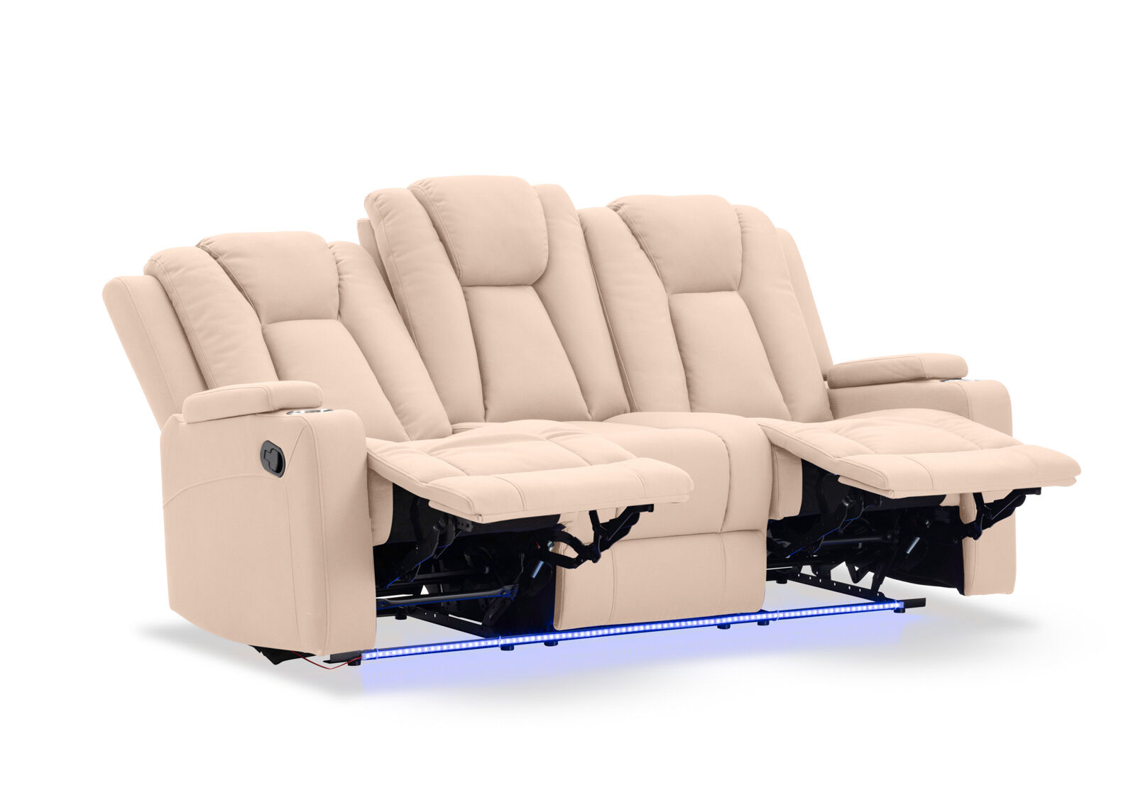 TRAVIS FABRIC - 3 Seater with Recliners TRAVIS FABRIC