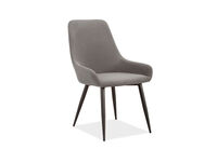 WISTERIA - Set of 2 Grey Dining Chairs WISTERIA