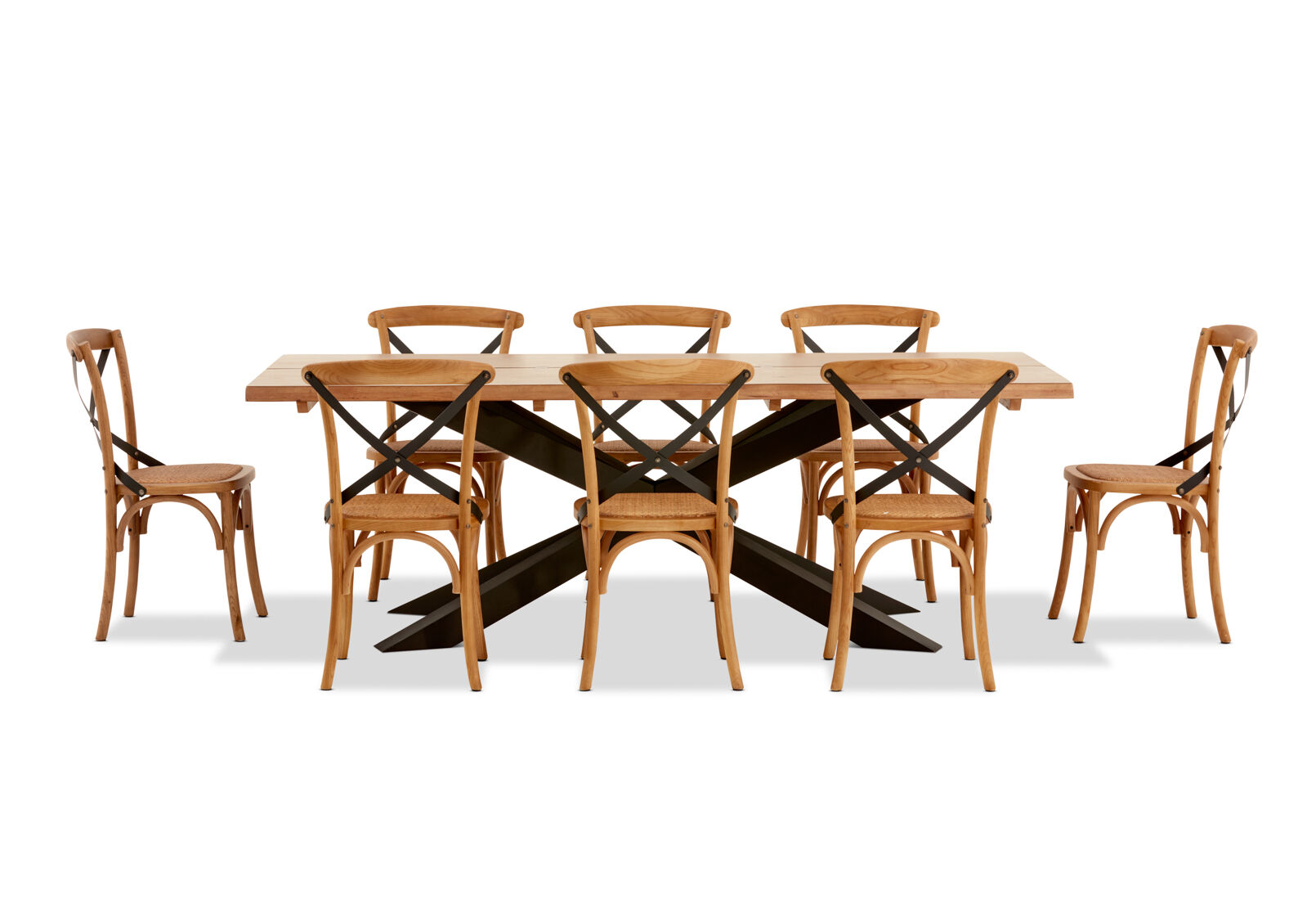 EVENDALE - 9 Piece Dining Suite with Avantee Dining Chairs. EVENDALE