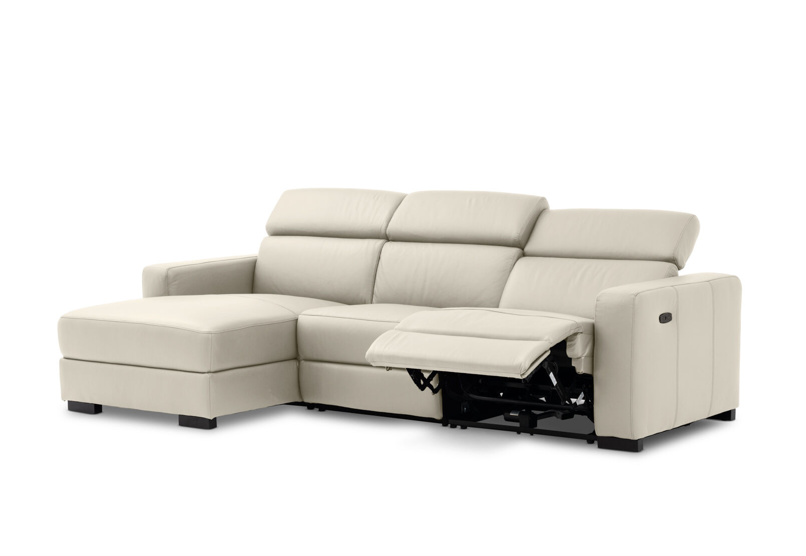 DAMIAN LEATHER - 3 Seater Sofa with LHF Chaise DAMIAN LEATHER
