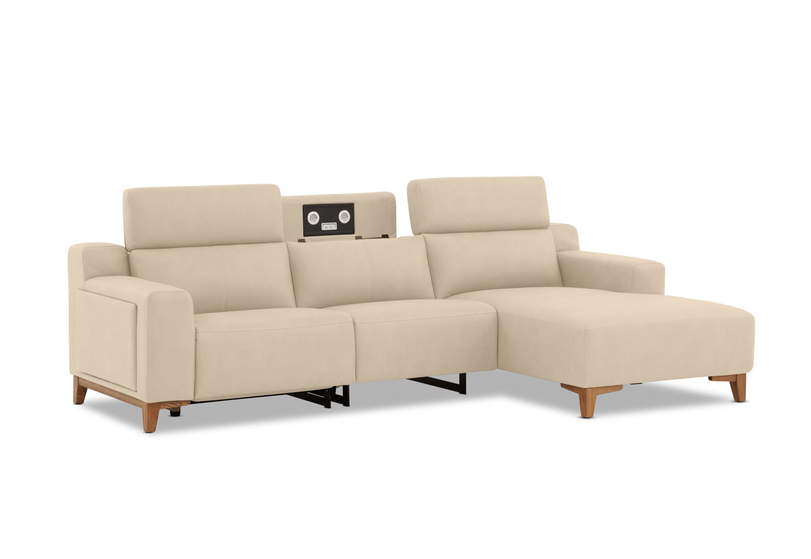 GAGE FABRIC - 3 Seater Sofa with Electric Recliner & RHF Chaise GAGE FABRIC