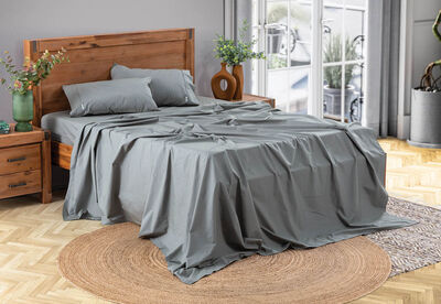 QUEEN SHEET SET - 300 Percale Cotton Sheet Set