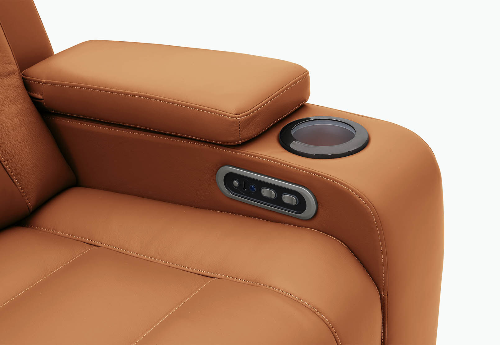 SENTINAL MK2 LEATHER - 4 Piece Corner with RHF Console SENTINAL MK2 LEATHER
