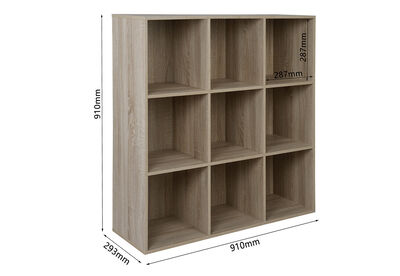 HUFF - 9 Cube Bookshelf