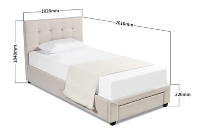 SOUTHAMPTON - Single Bed with Drawer