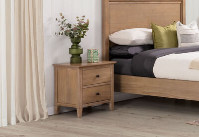 LOURDES - 2 Drawer Bedside
