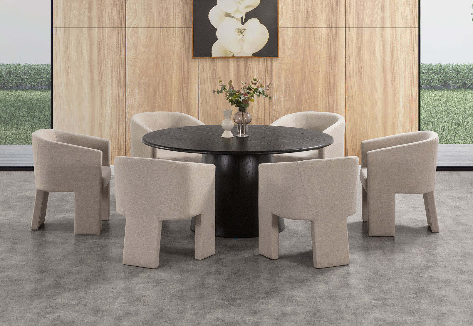 THANOS - 7 Piece Dining Suite with Alicante Dining Chairs. THANOS