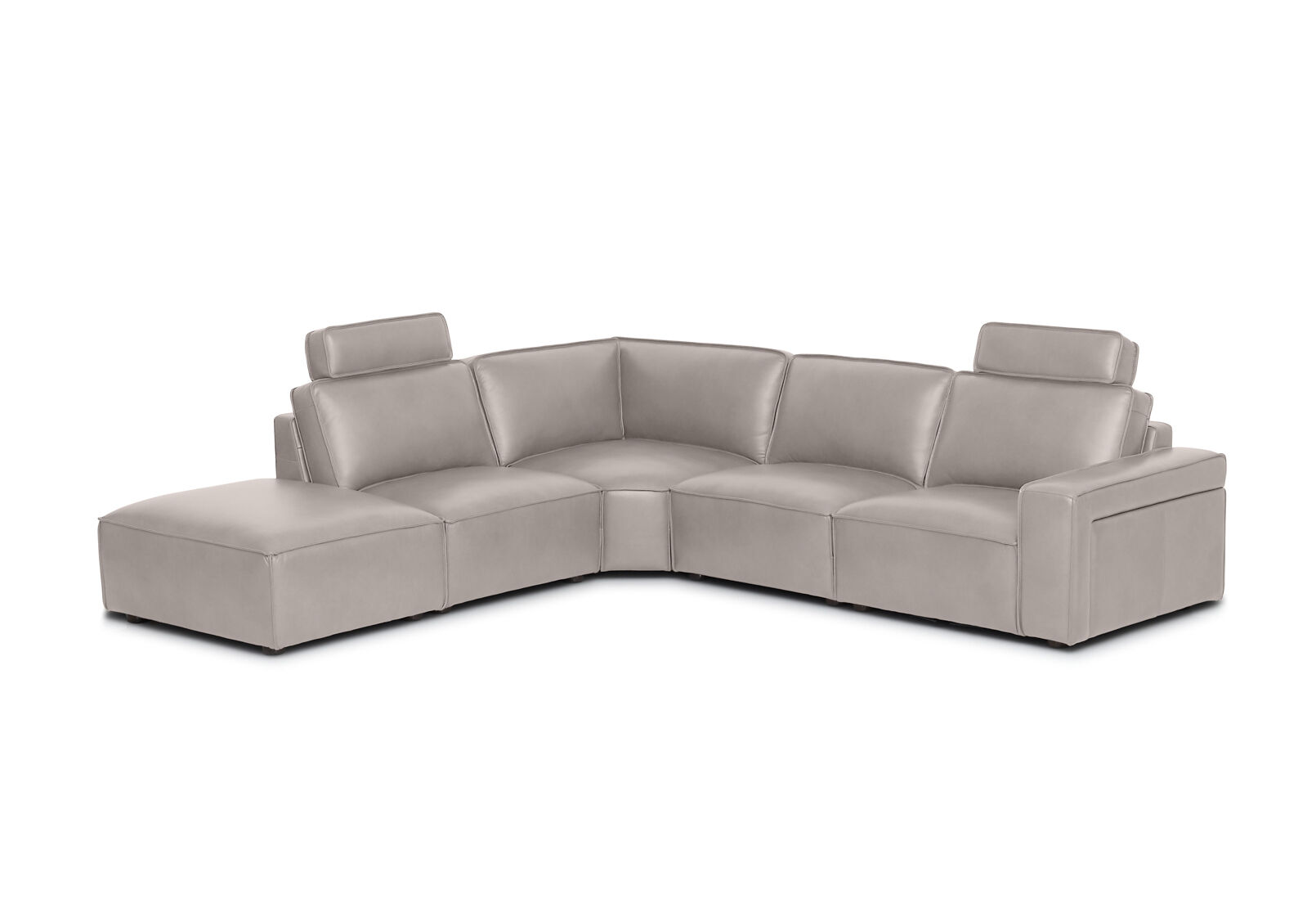 BARTELLE LEATHER - 5 Piece LHF Corner Chaise BARTELLE LEATHER
