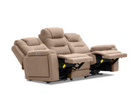 AGASSI FABRIC - 3 Seater with Dual Motor Recliner AGASSI FABRIC