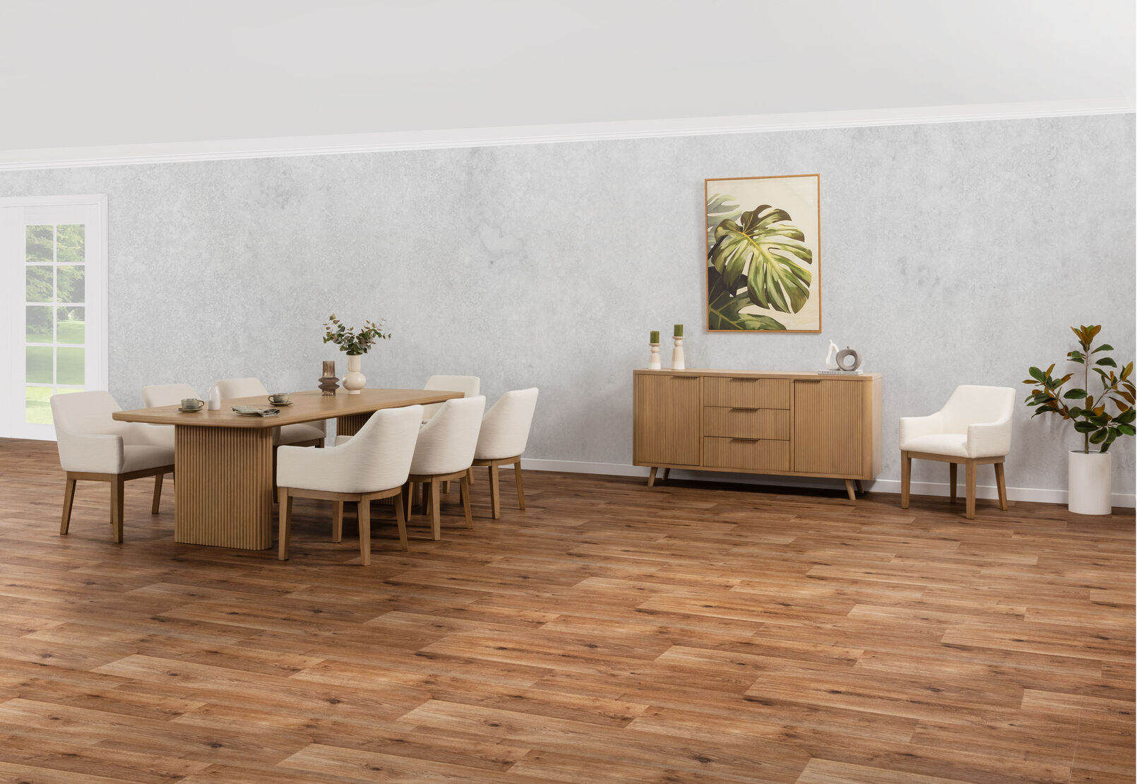 MIRAN - 7 Piece 2100 Dining Suite with Armondo Dining Chairs MIRAN