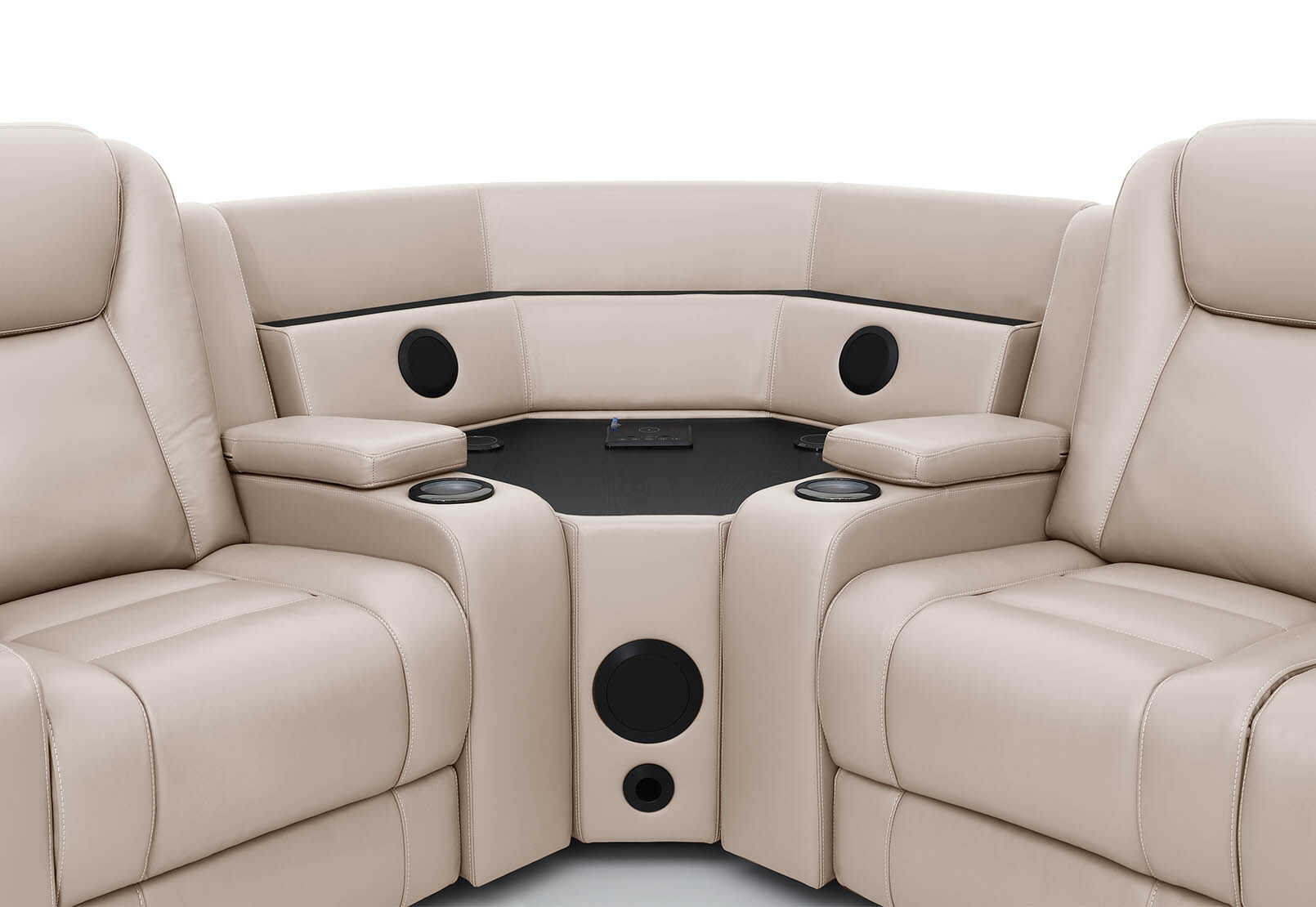 SENTINAL MK2 LEATHER - 5 Piece Corner with LHF Console SENTINAL MK2 LEATHER