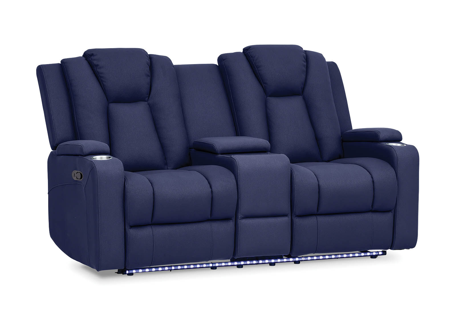 Astoria Buckskin 2 Seat Sofa W Console Recliners Amart
