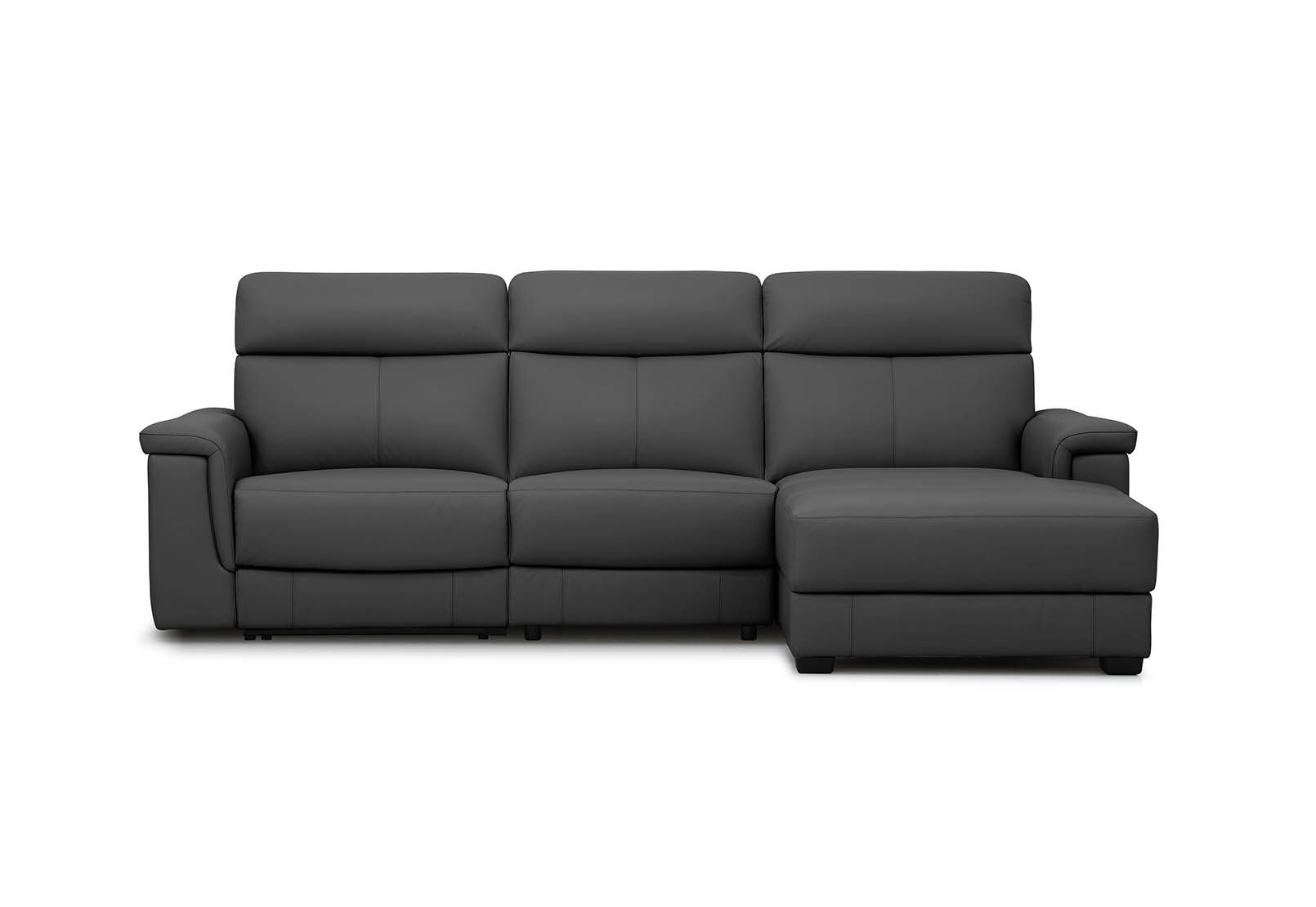 CHARCOAL KYSON 3 Seat Right Hand Facing Chaise