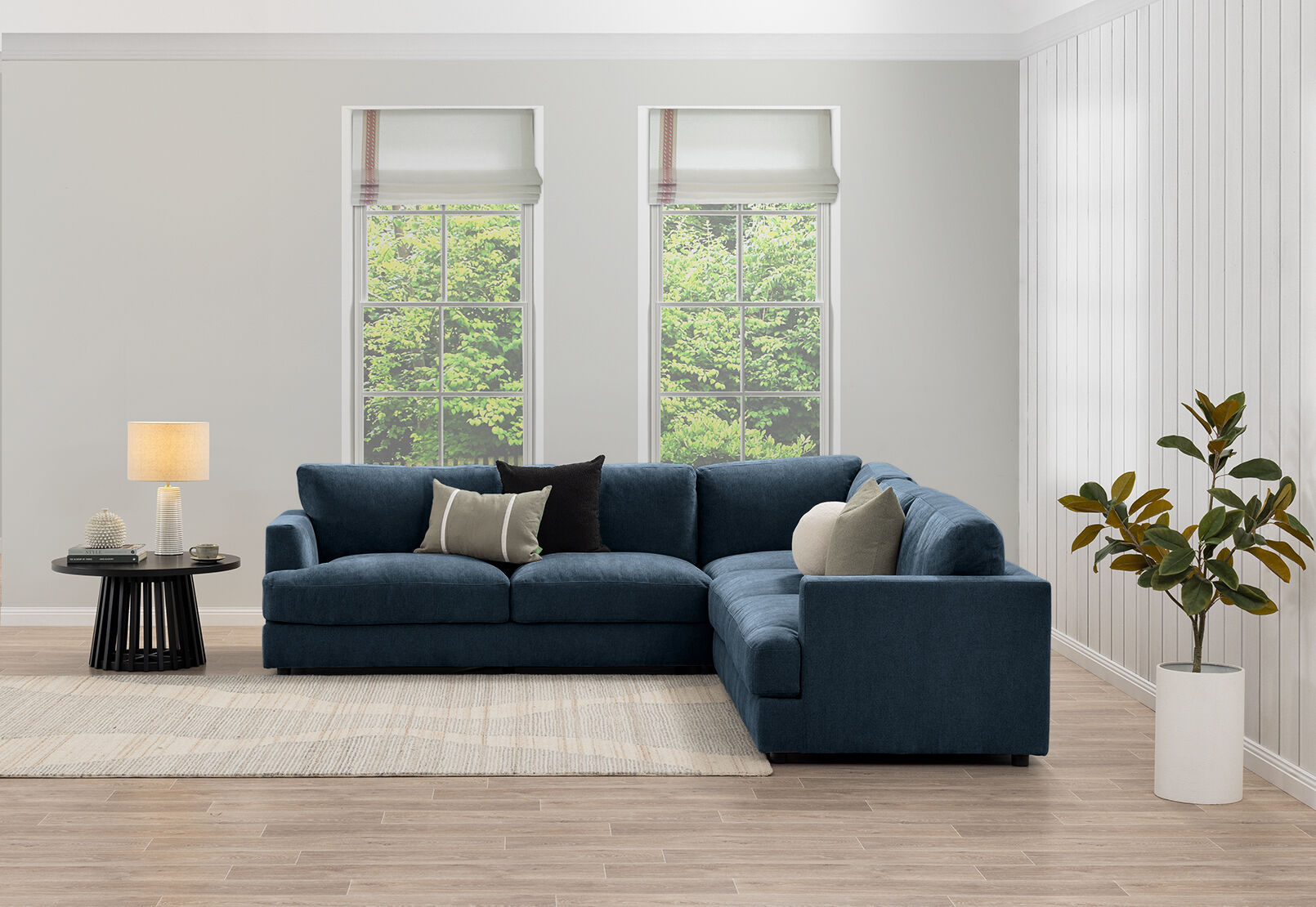 COURTNEY FABRIC - 5 Seater Corner Lounge COURTNEY FABRIC