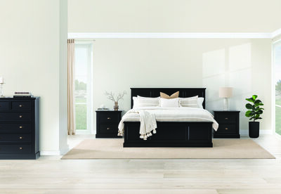CHRYSTELLE - 4 Piece King Tall Chest Bedroom Suite.
