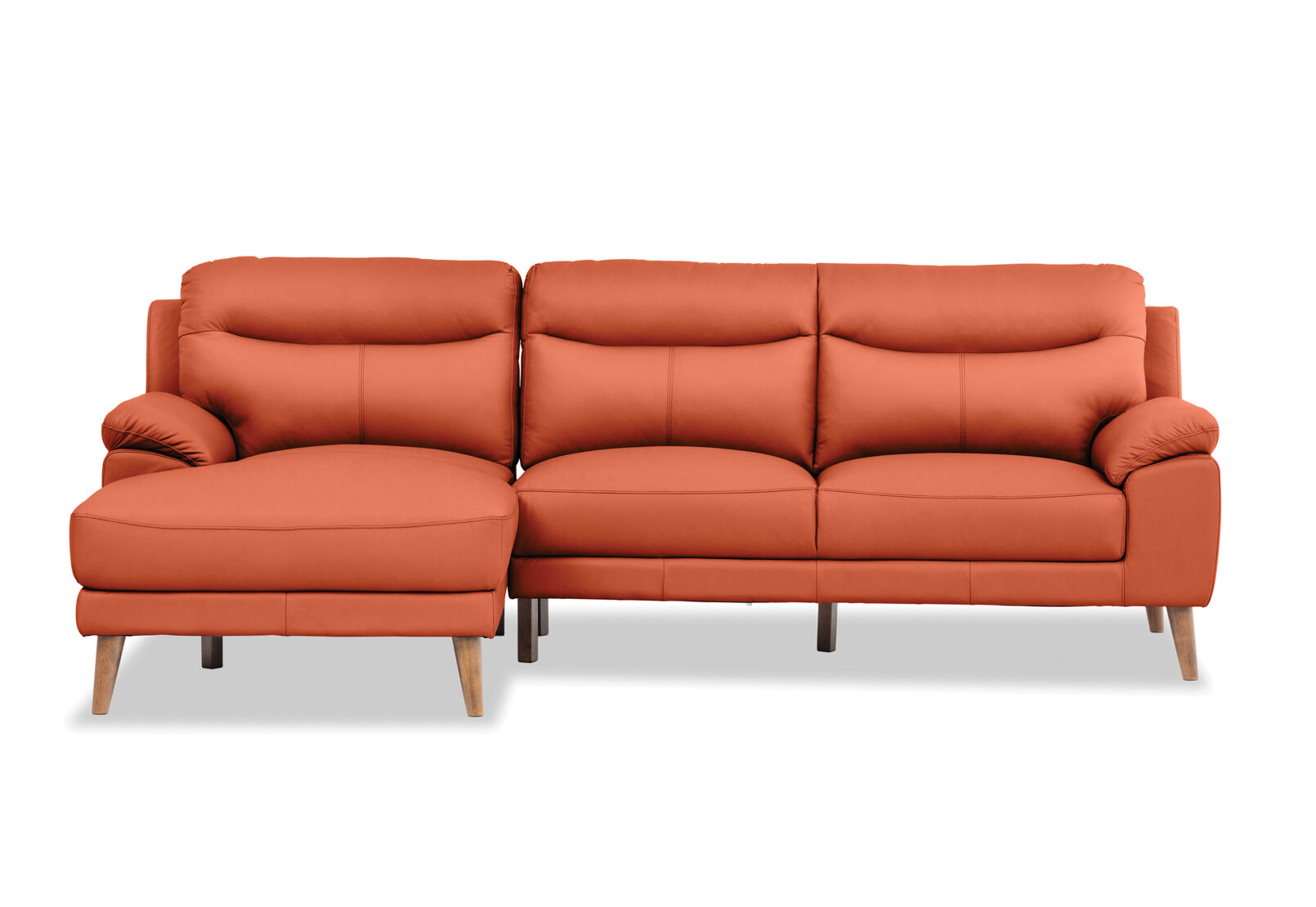 CASPIAN - Leather 3 Seat LHF Chaise CASPIAN