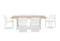 ELWOOD - 7 Piece Outdoor Dining Setting with Lyla Chairs ELWOOD