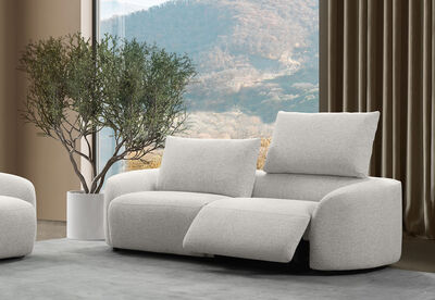 ARETHA FABRIC - 2.5 Seater with Inbuilt Electric Recliners