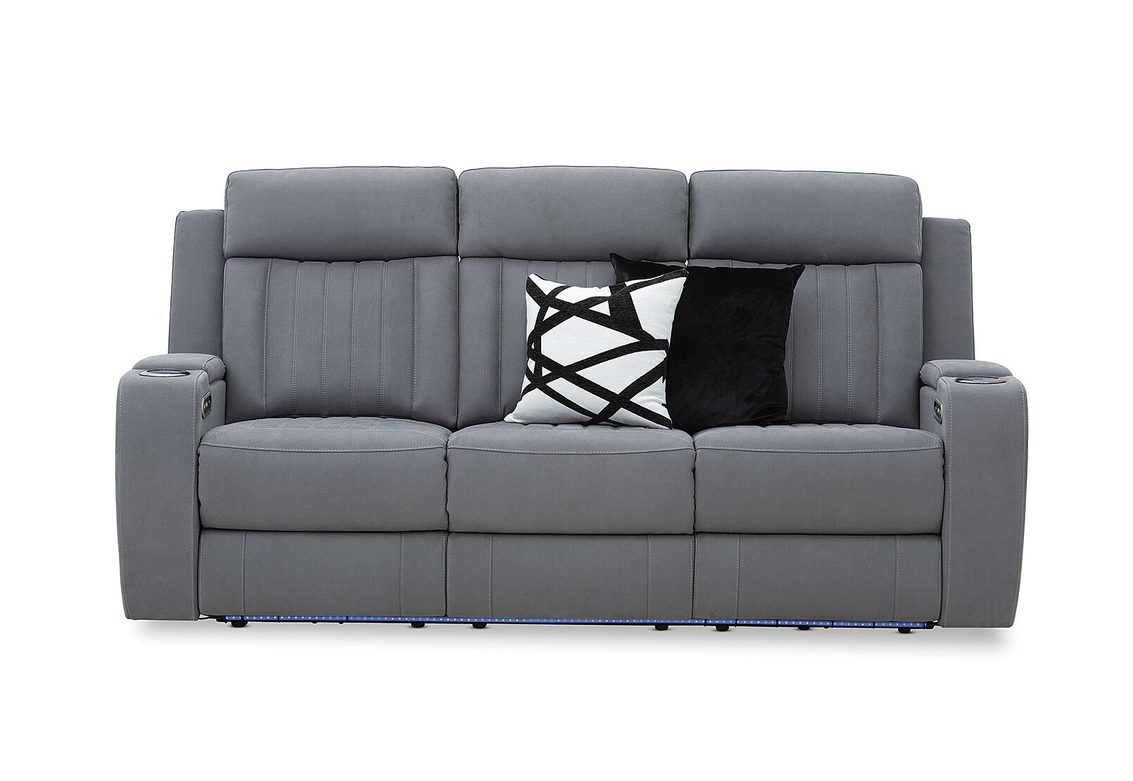 HERCULES - Fabric 3 Seater with Inbuilt Electric Recliners HERCULES