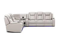 SENTINAL MK2 LEATHER - 5 Piece Corner with LHF Console SENTINAL MK2 LEATHER