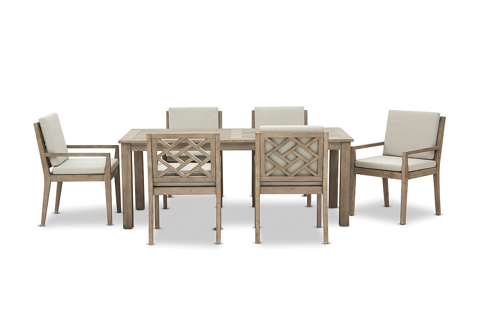 LILLIAN - 7 Piece Outdoor Dining Setting. LILLIAN