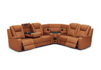 SENTINAL MK2 LEATHER - 5 Piece Corner with LHF 3 Seater SENTINAL MK2 LEATHER