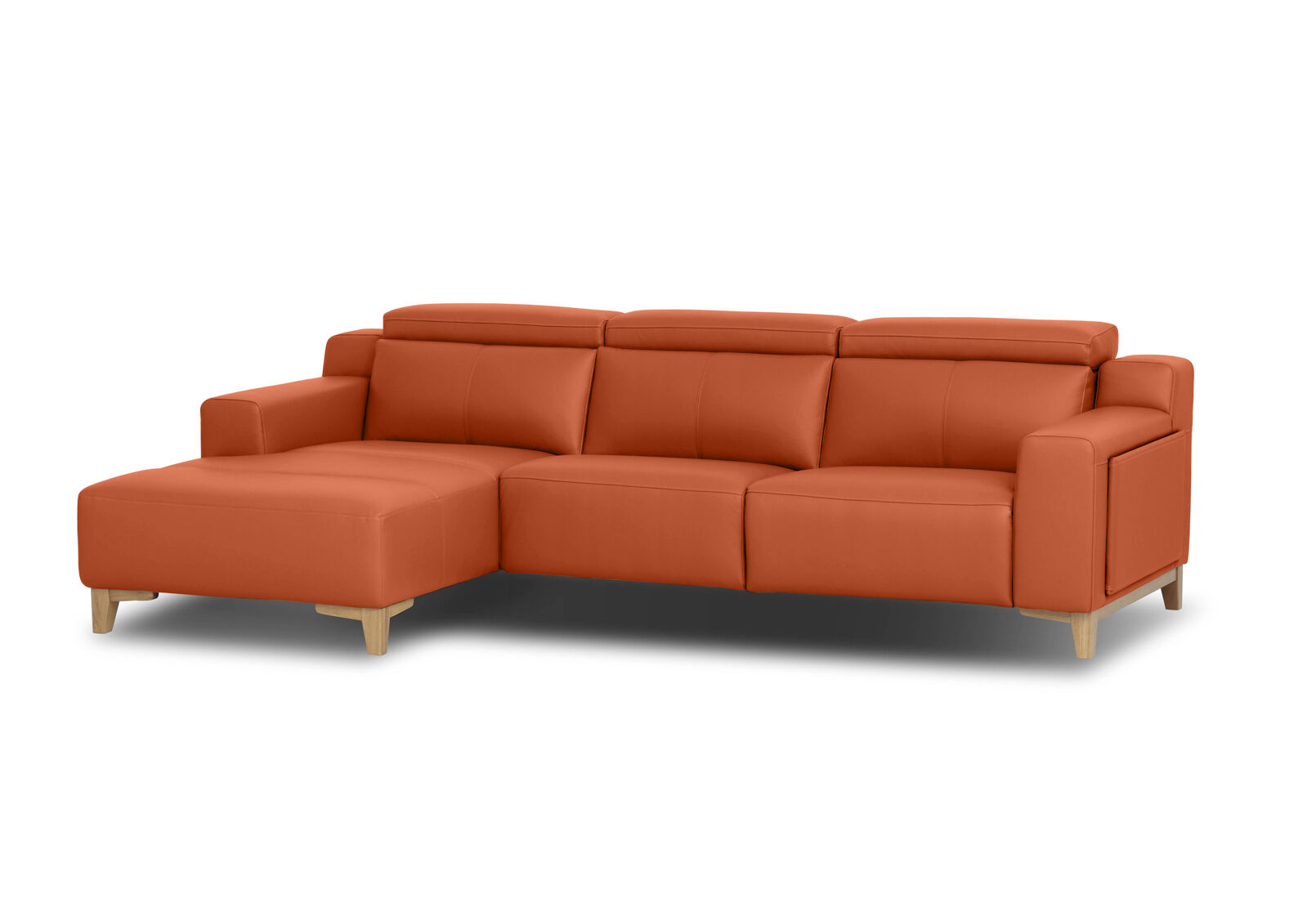 GAGE LEATHER - 3 Seater LHF Chaise (Leather) GAGE LEATHER